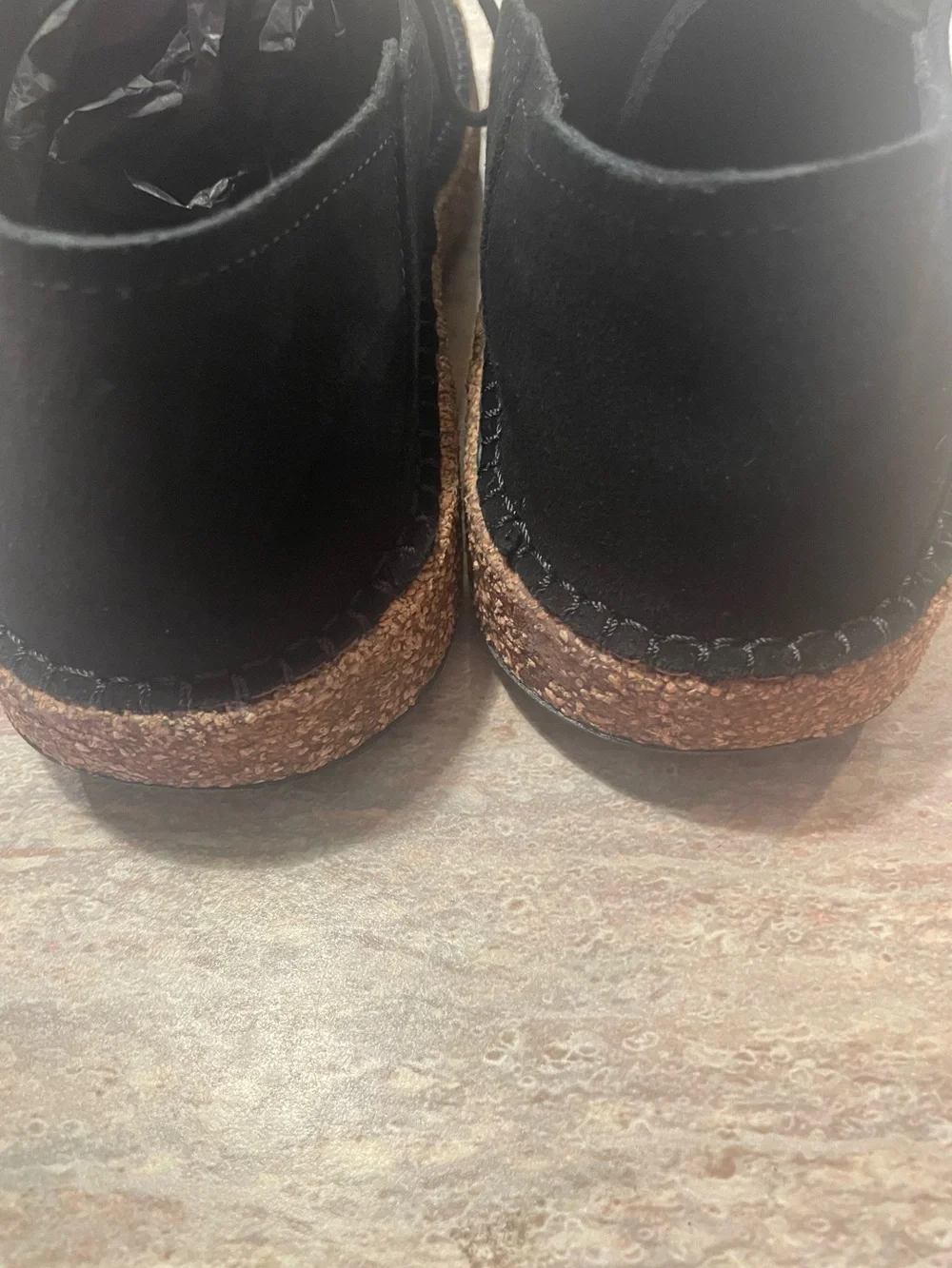 Birkenstock, Gary  Black Suede  Shoe men's size 9, ladies size 11, Eu size42 NIB